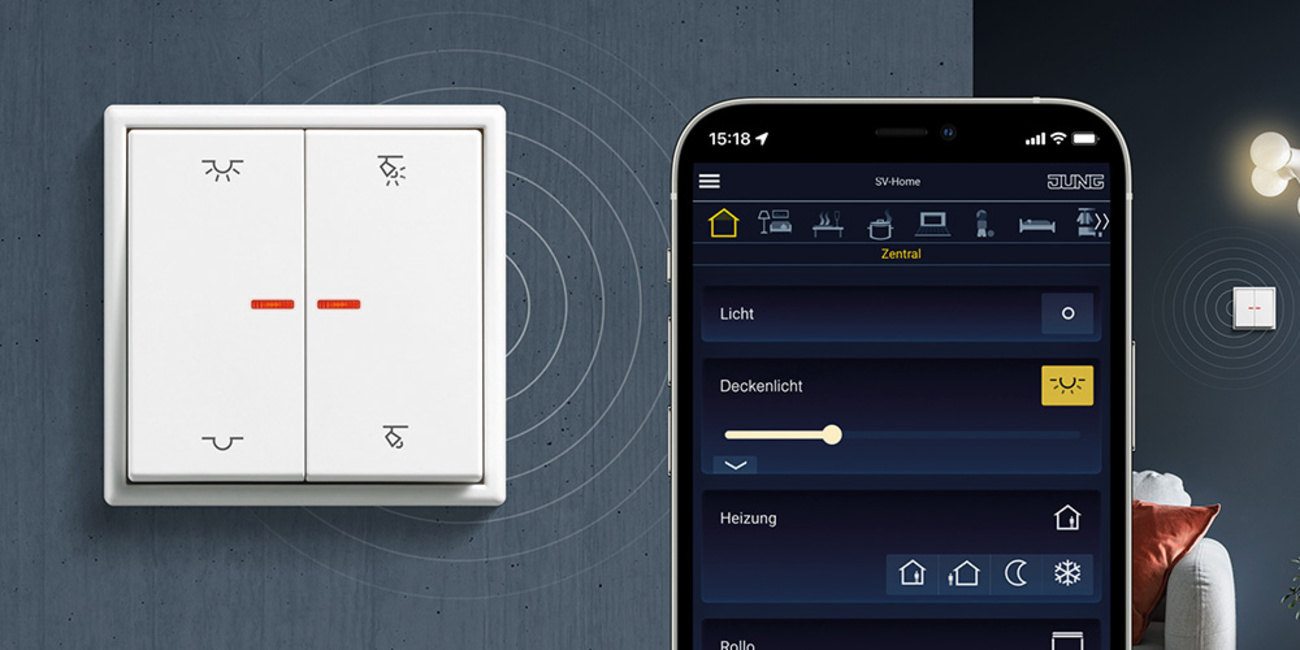 KNX RF Taster bei Schneider Elektrik in Marktheidenfeld